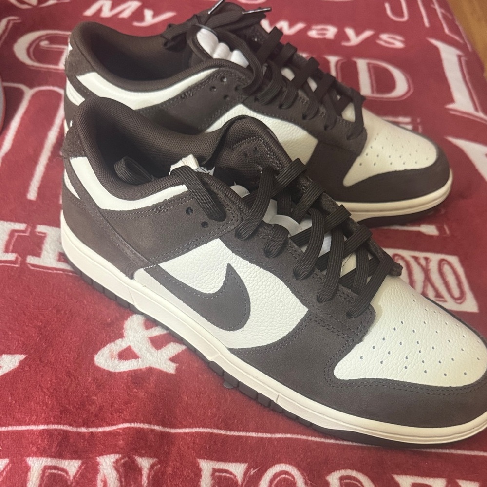 Men’s Nike Dark Brown and White Sneakers